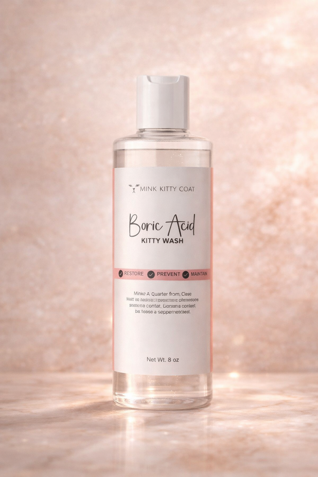 Boric Acid Kitty Wash