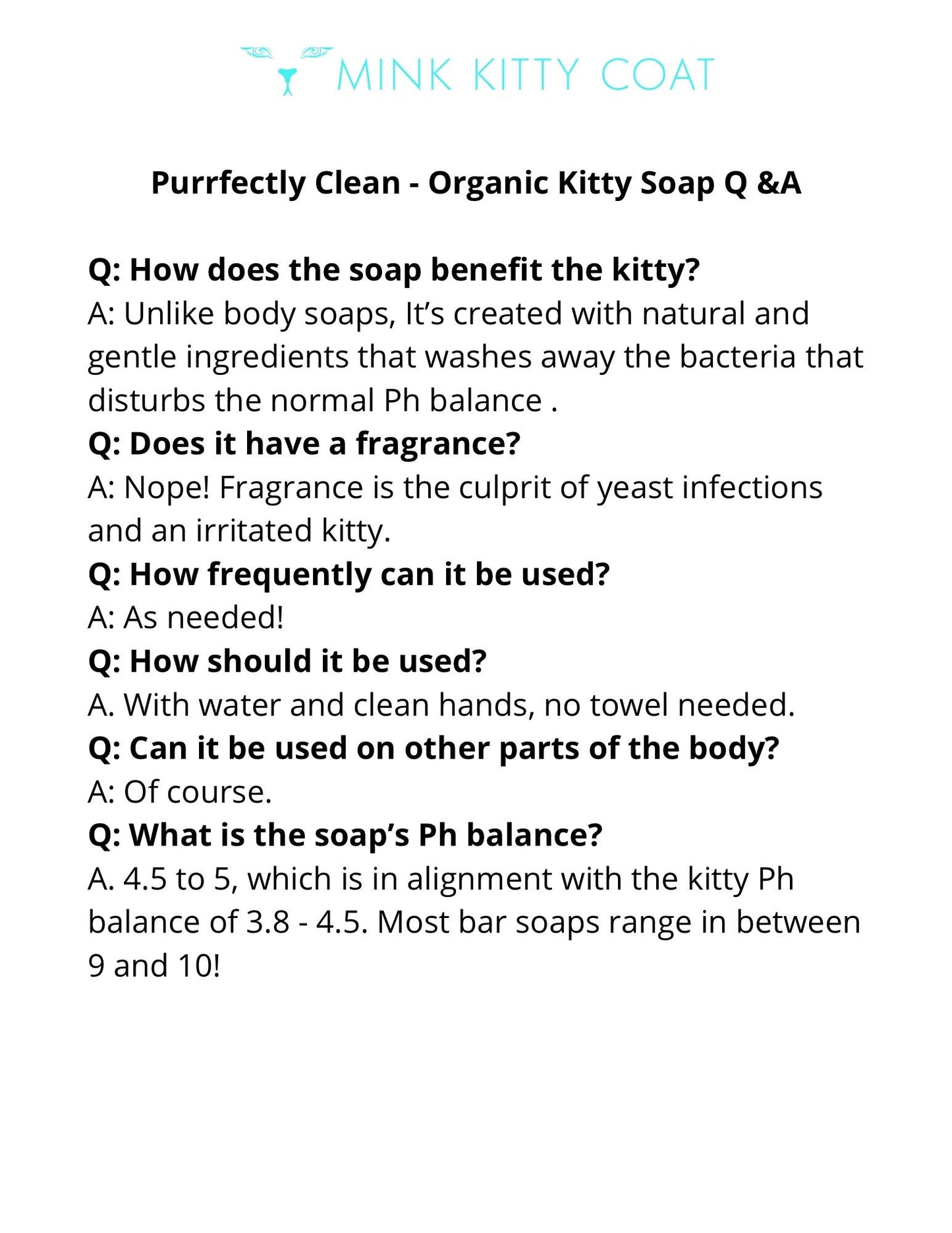 Sensitive Kitty Soap