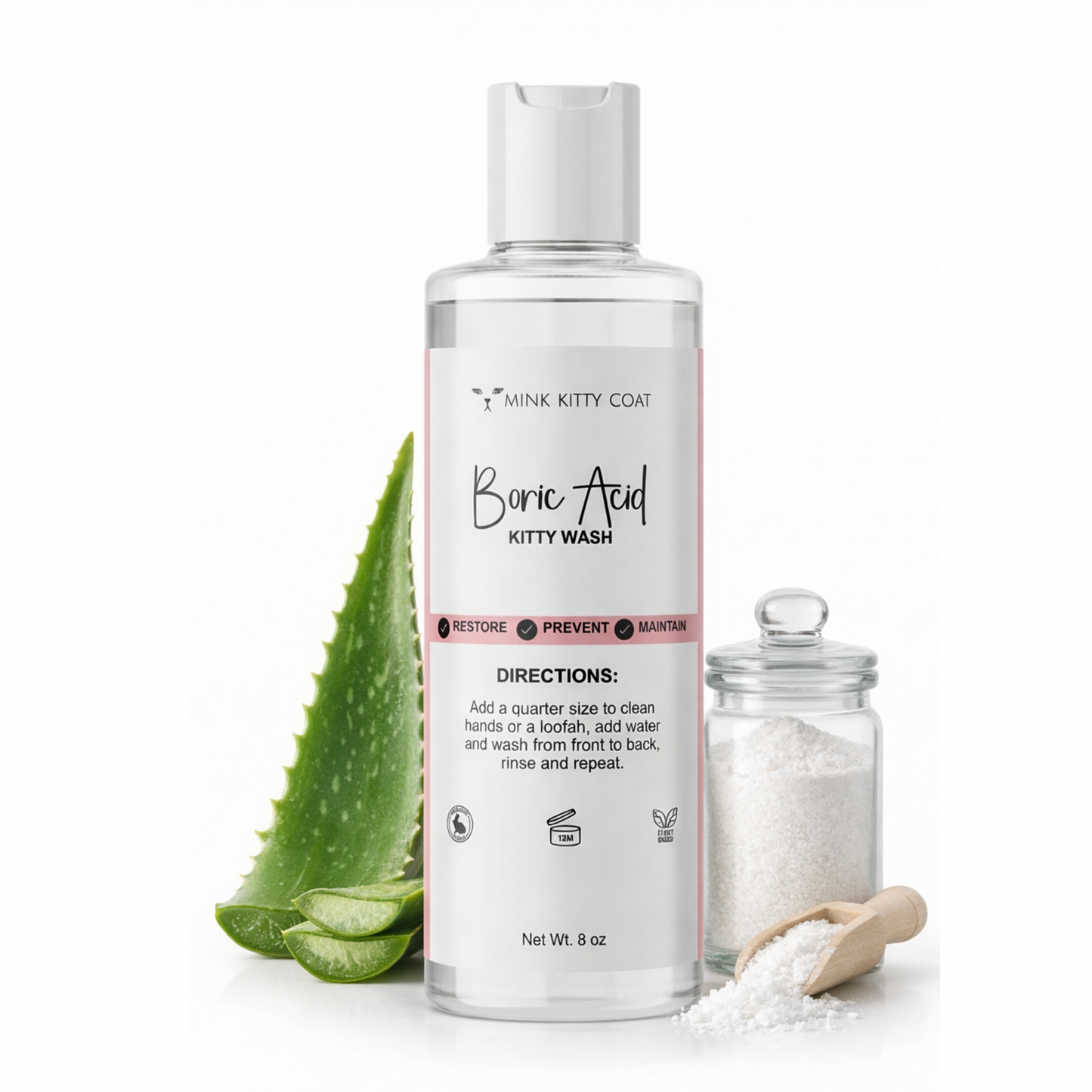 Boric Acid Kitty Wash